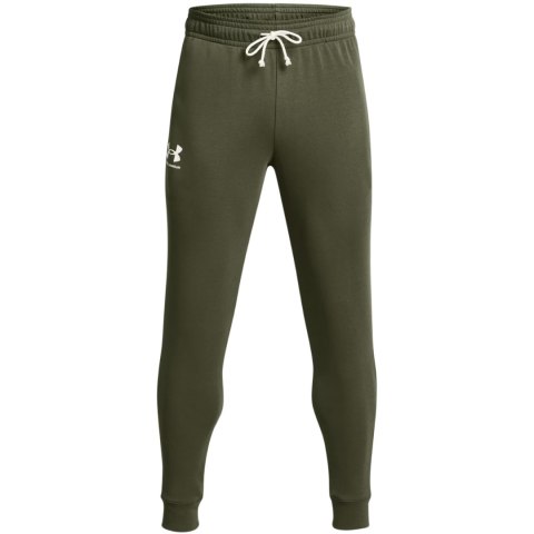 Spodnie męskie Under Armour Rival Terry Jogger khaki 1380843 390 Under Armour
