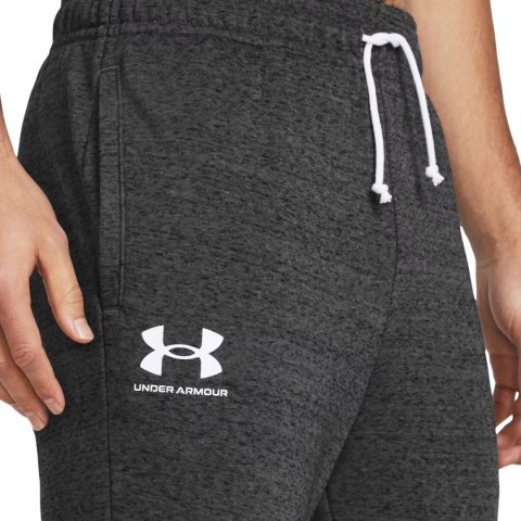 Spodnie męskie Under Armour Rival Terry Jogger szare 1380843 025 Under Armour