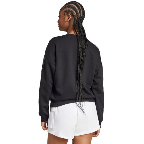 Bluza damska adidas Animal Print 3-Stripes French Terry Sweatshirt czarna JM1835 Adidas