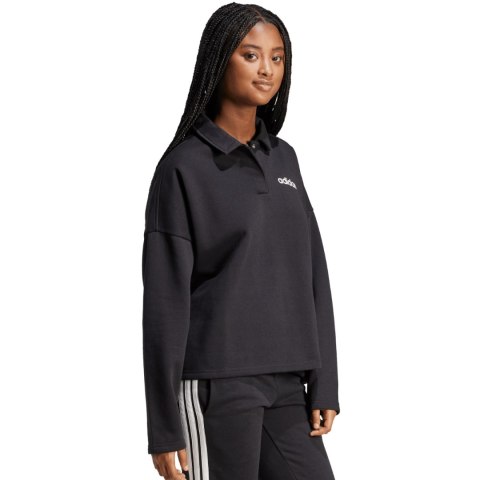 Bluza damska adidas Essentials Linear Polo czarna JM1946 Adidas