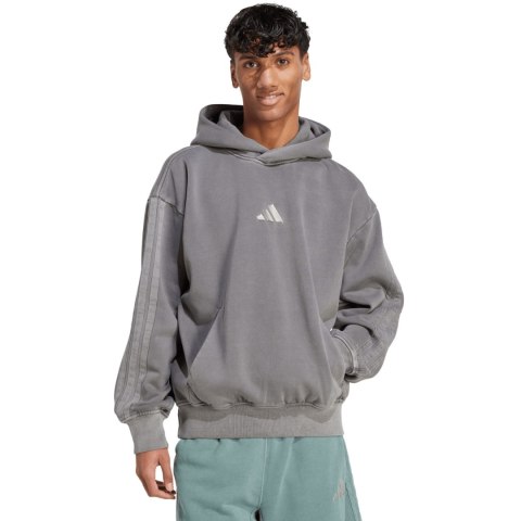 Bluza męska adidas ALL SZN Fleece Washed Hoodie szara JL6539 Adidas