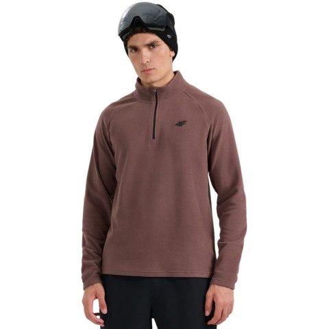 Bluza polarowa męska 4F M065 ciemny brąz 4FWAW25UFLEM065 80S 4F