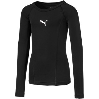 Koszulka dla dzieci Puma Liga Baselayer Tee LS czarna 655921 03 Puma