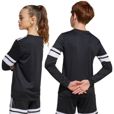Koszulka dla dzieci adidas Squadra 25 Long Sleeve Jersey czarno-biała JJ0047 Adidas teamwear