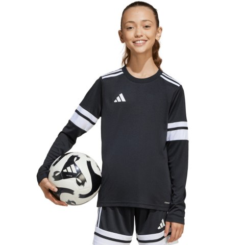 Koszulka dla dzieci adidas Squadra 25 Long Sleeve Jersey czarno-biała JJ0047 Adidas teamwear