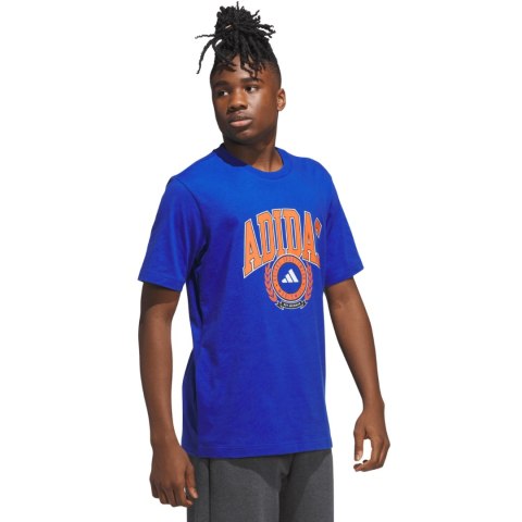 Koszulka męska adidas Varsity Crest niebieska JN2515 Adidas