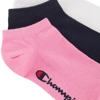 Skarpety Champion 3pk Sneaker Socks różowe, czarne, białe U20100 PS009 Champion