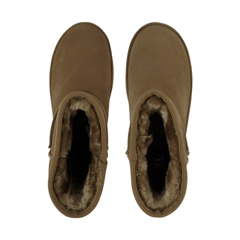 Buty damskie skórzane Solo Soprani Couture Hugh Platform oliwkowe SSW421P05 06 Solo Soprani