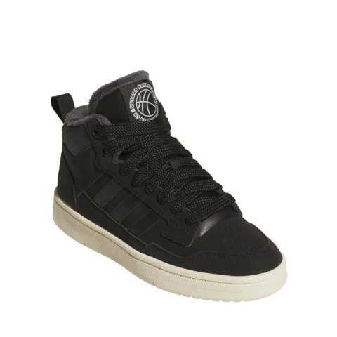 Buty dla dzieci adidas Rapid Court Mid Winterized czarne JR1027 Adidas