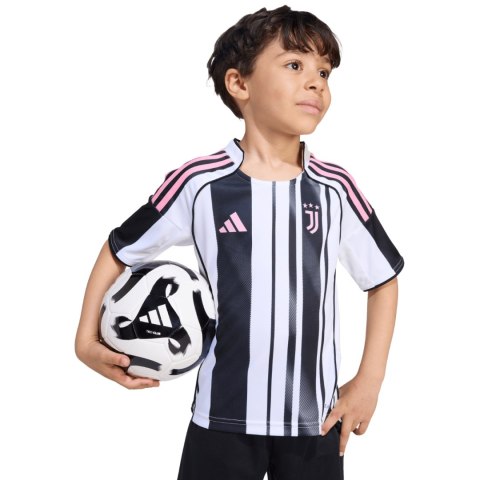 Komplet dla dzieci adidas Juventus 25/26 Home biało-czarny JN5220 Adidas