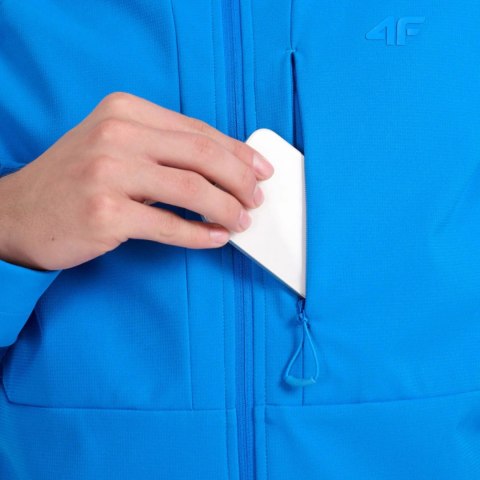 Kurtka męska softshell 4F M503 niebieska 4FWAW25TSOFM503 33S 4F