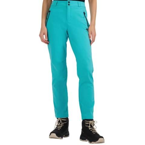 Spodnie trekkingowe damskie 4F softshell FNK F0988 błękit turkusowy 4FWAW25TFTRF0988 48S 4F