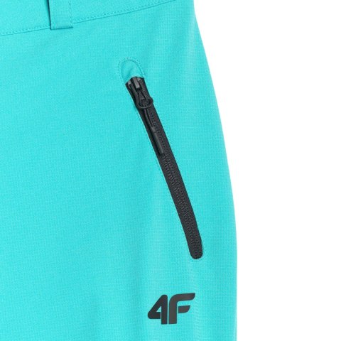 Spodnie trekkingowe damskie 4F softshell FNK F0988 błękit turkusowy 4FWAW25TFTRF0988 48S 4F