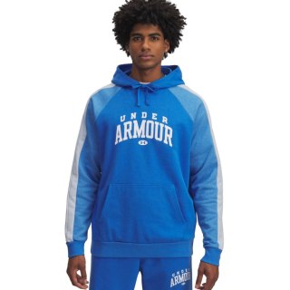 Bluza męska Under Armour Rival Fleece Colorblock Hoodie niebieska 6003958 402 Under Armour