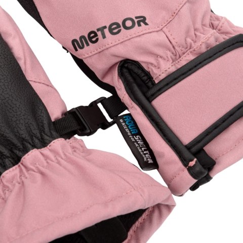 Rękawiczki zimowe Meteor Hazy różowo-czarne 17724-17725-17726 Meteor