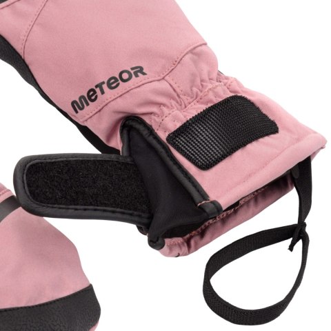 Rękawiczki zimowe Meteor Hazy różowo-czarne 17724-17725-17726 Meteor