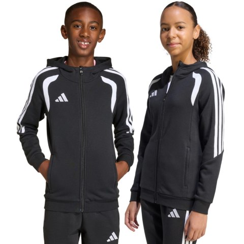 Bluza dla dzieci adidas Tiro 26 League Sweat Full Zip Hoodie czarna KF3324 Adidas teamwear