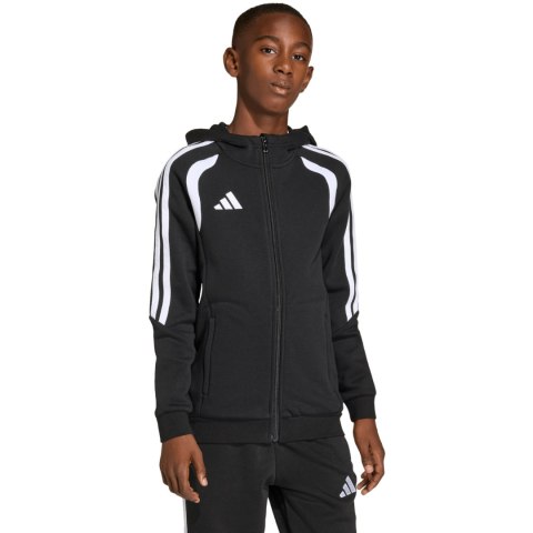 Bluza dla dzieci adidas Tiro 26 League Sweat Full Zip Hoodie czarna KF3324 Adidas teamwear