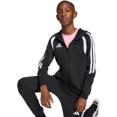 Bluza dla dzieci adidas Tiro 26 League Sweat Full Zip Hoodie czarna KF3324 Adidas teamwear