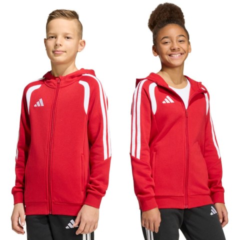 Bluza dla dzieci adidas Tiro 26 League Sweat Full Zip Hoodie czerwona KF9101 Adidas teamwear
