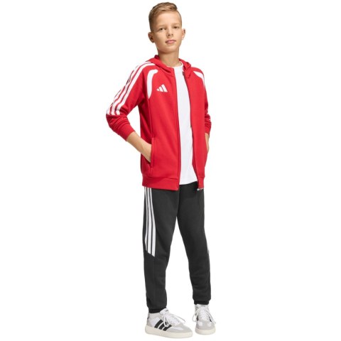 Bluza dla dzieci adidas Tiro 26 League Sweat Full Zip Hoodie czerwona KF9101 Adidas teamwear