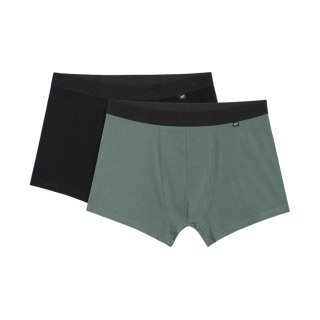 Bokserki męskie 4F M062 2-pak czarne, zielone 4FWAW25UBXSM062 92S 4F