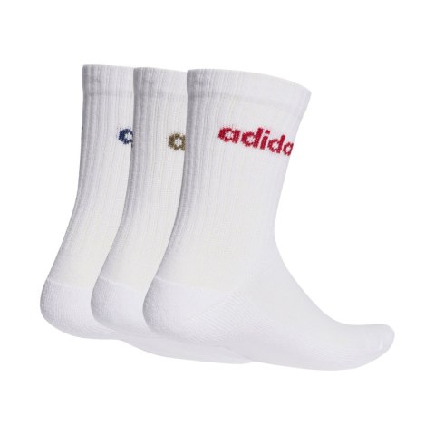 Skarpety adidas Linear Crew Cushioned Socks 3 Pairs białe KD1716 Adidas