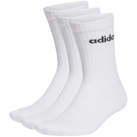 Skarpety adidas Linear Crew Cushioned Socks 3P białe HT3455 Adidas