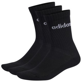 Skarpety adidas Linear Crew Cushioned Socks 3P czarne IC1301 Adidas