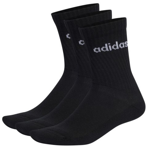 Skarpety adidas Linear Crew Cushioned Socks 3P czarne IC1301 Adidas
