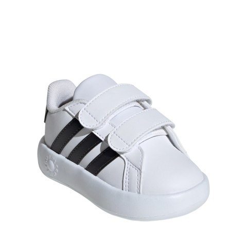 Buty dla dzieci adidas Grand Court 2.0 biało-czarne ID5271 Adidas
