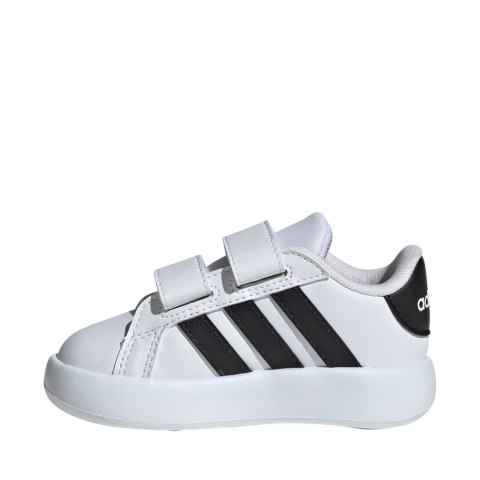 Buty dla dzieci adidas Grand Court 2.0 biało-czarne ID5271 Adidas