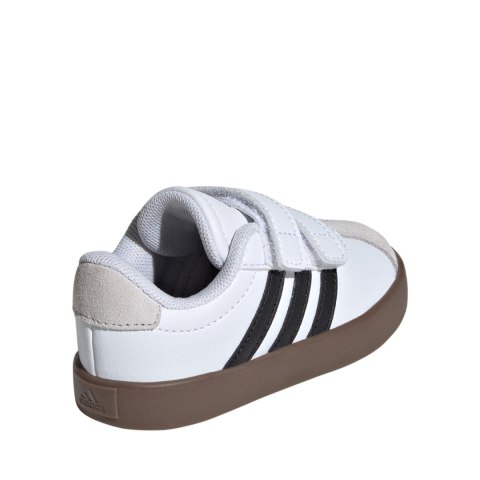 Buty dla dzieci adidas VL Court 3.0 Skateboarding biało-szare ID9157 Adidas